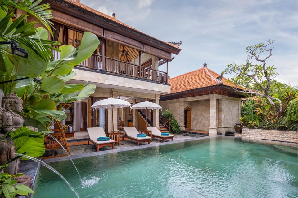 Natural landscape, Garden, Pool view, Swimming pool