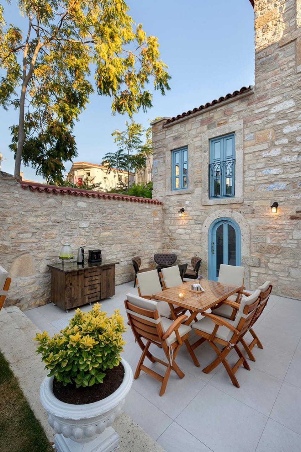 Property building, On site