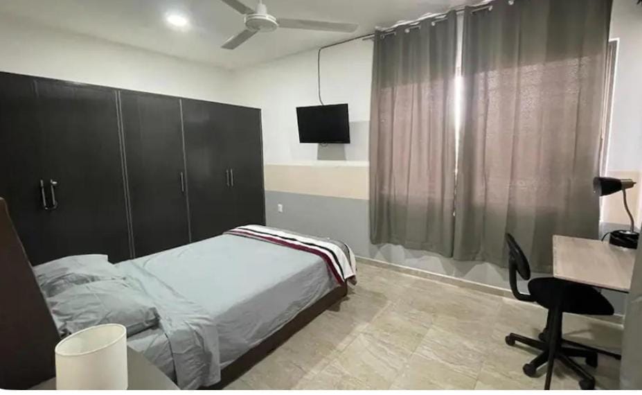 Bed, TV and multimedia, Bedroom, air conditioner