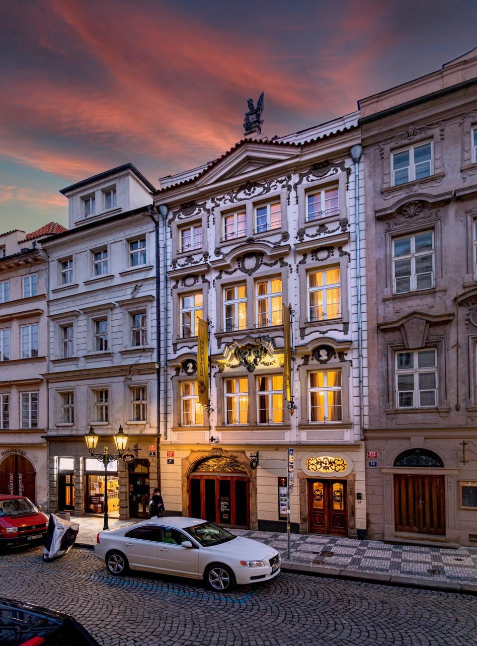 Property building, Location, Sunset