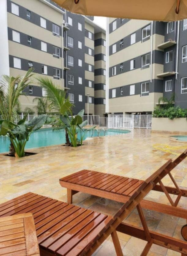 Jardim das Palmeiras II Home Resort JP2 Ubatuba - Apartamento com 2 Dorms, 1 Suíte, Churrasqueira Gourmet, Piscina Adulto e Infantil, Jacuzzi Aquecida, Sauna, Academia, Salão de Jogos e Playground Apartment in Ubatuba
