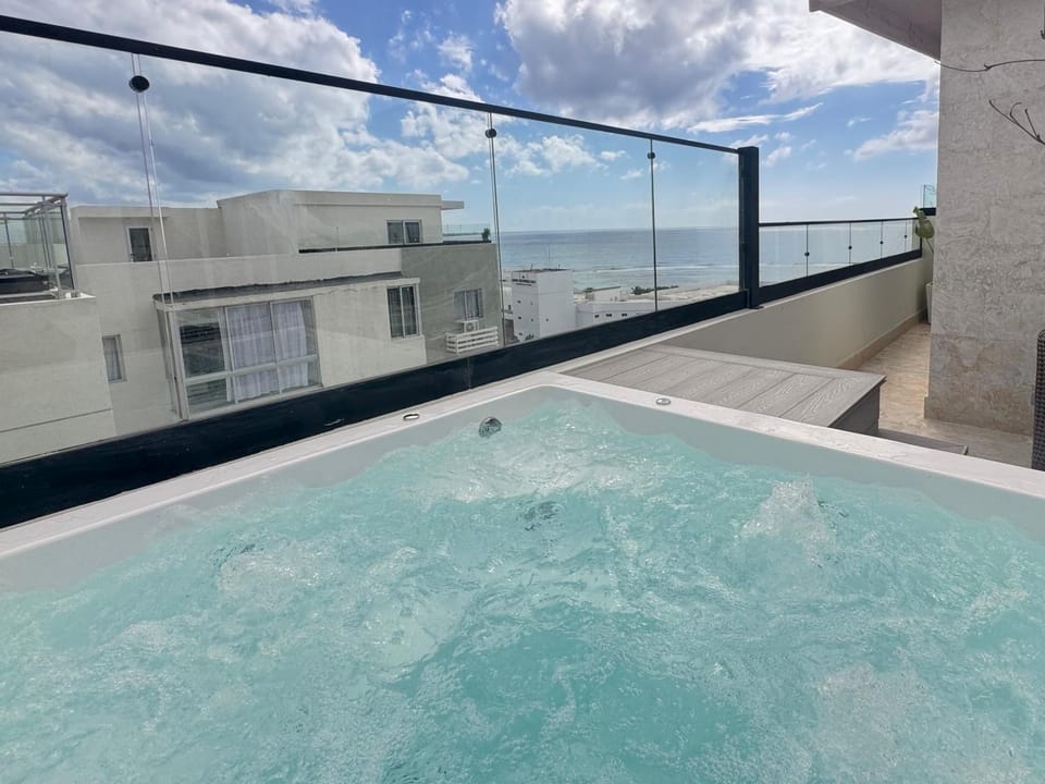 Natural landscape, Hot Tub, Balcony/Terrace, Sea view
