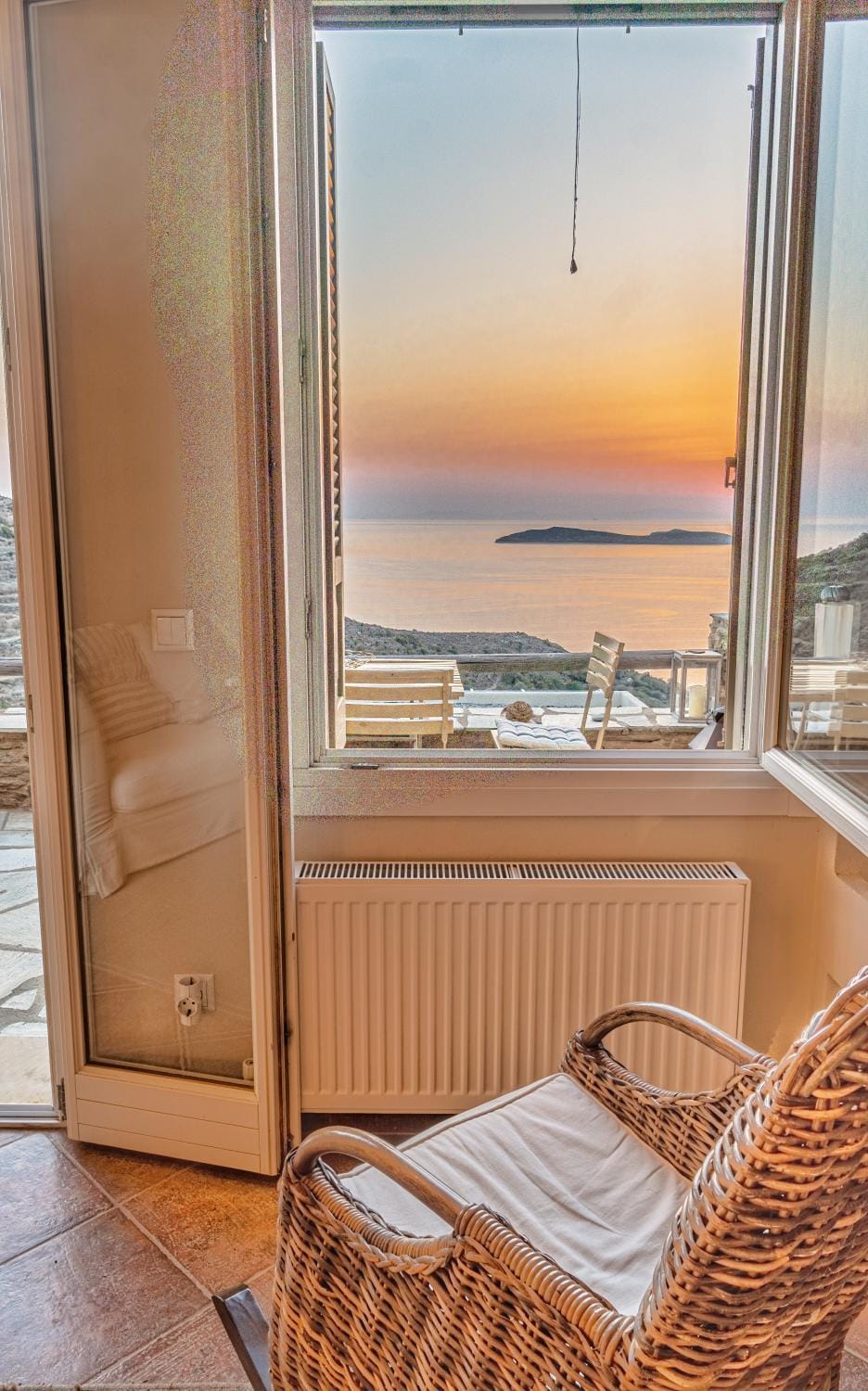 Natural landscape, View (from property/room), Sea view, Sunset