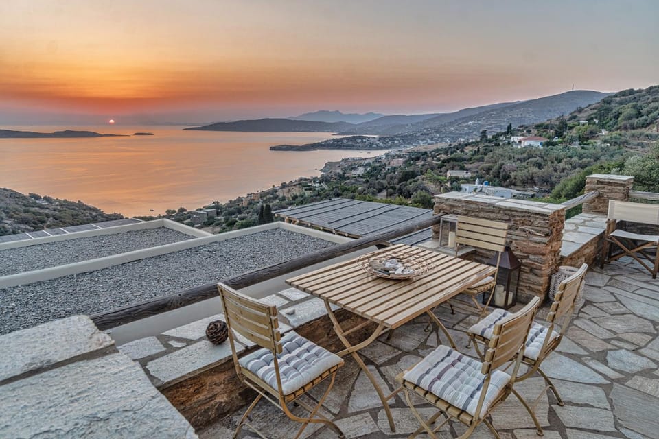 Nearby landmark, Natural landscape, Balcony/Terrace, Sea view, Sunset