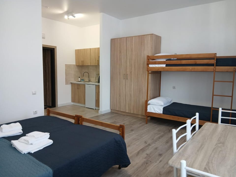 Bed, Kitchen or kitchenette, Photo of the whole room, bunk bed, wardrobe