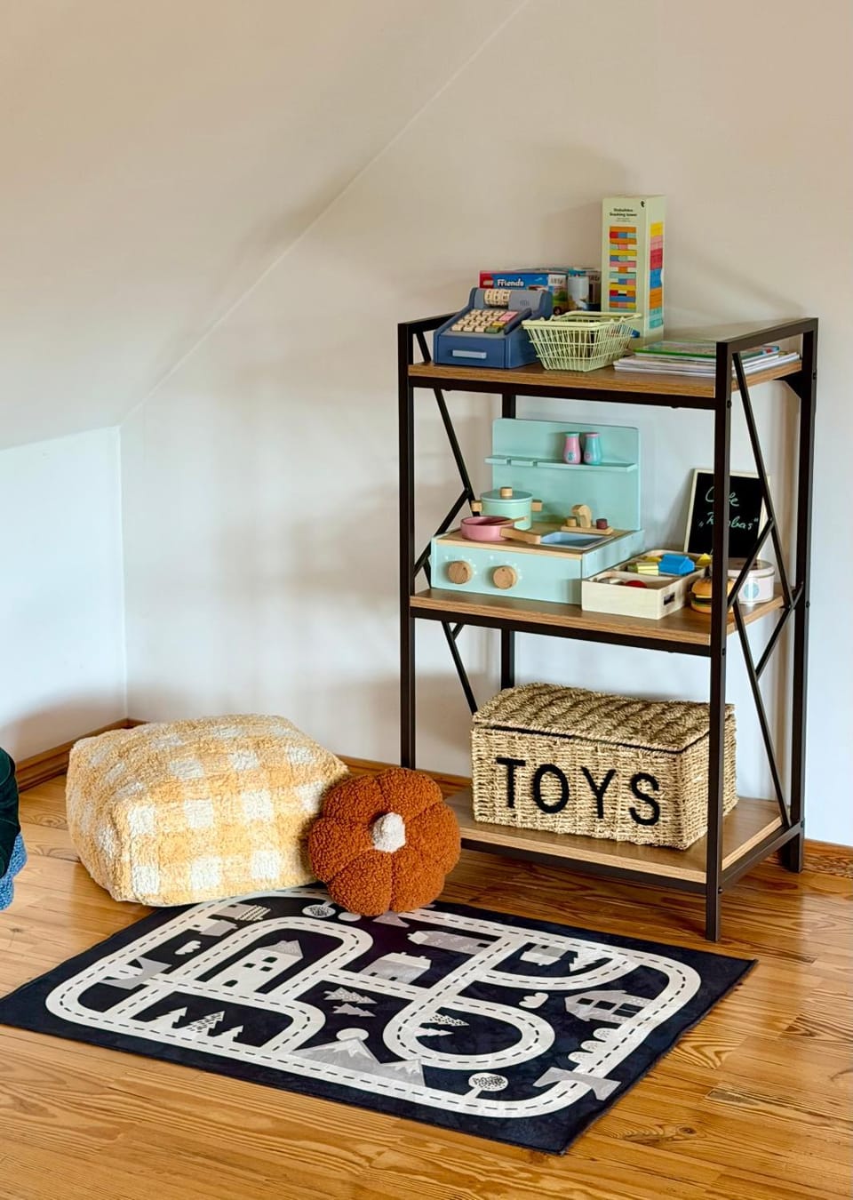 Children play ground, Living room, young children, older children