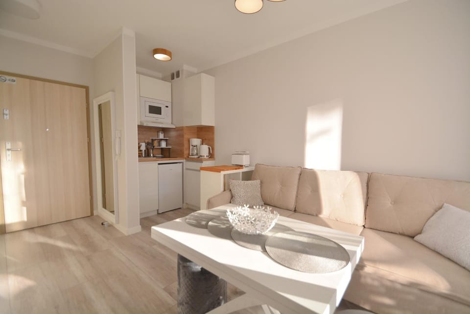 Kitchen or kitchenette, Living room, Seating area, Dining area, stove