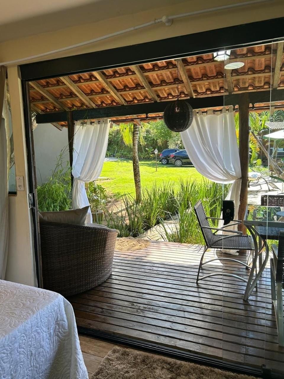 Patio, Garden, View (from property/room), Seating area, Dining area, Garden view