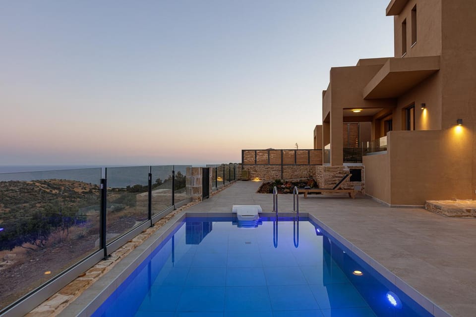 Swimming pool, Sunset