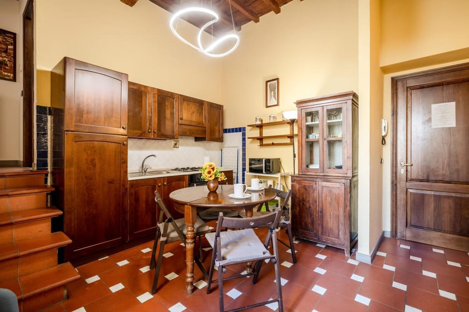 Kitchen or kitchenette, Living room, Dining area