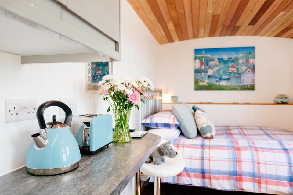 Bed, Kitchen or kitchenette, Bedroom