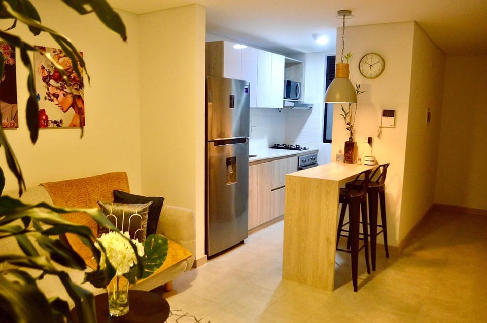 Kitchen or kitchenette, Living room