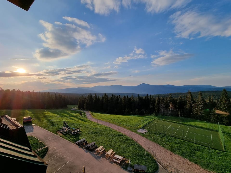 Natural landscape, Hiking, Mountain view, Sunset