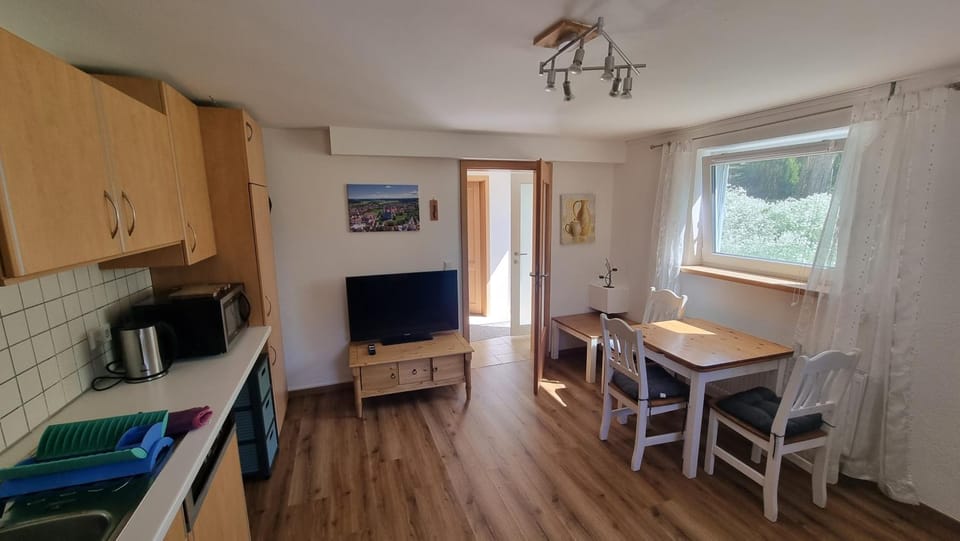 Kitchen or kitchenette, Living room, Dining area