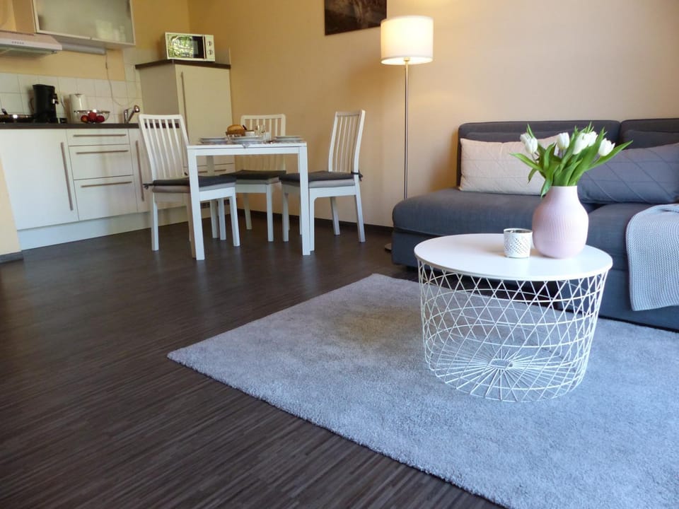Living room, Dining area, minibar, kitchen