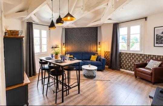 Appartement Loire et Château, Hyper Centre, vue Loire, Linge inclus, 3ème étage Apartment in Saumur