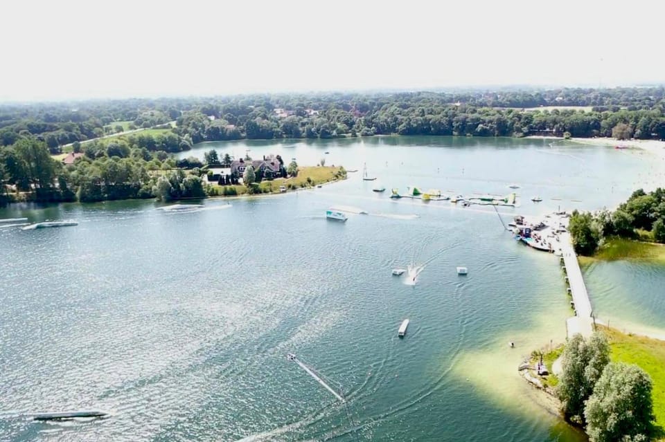 Nearby landmark, Day, Bird's eye view, Beach, Aqua park, Aqua park, Lake view, Sports