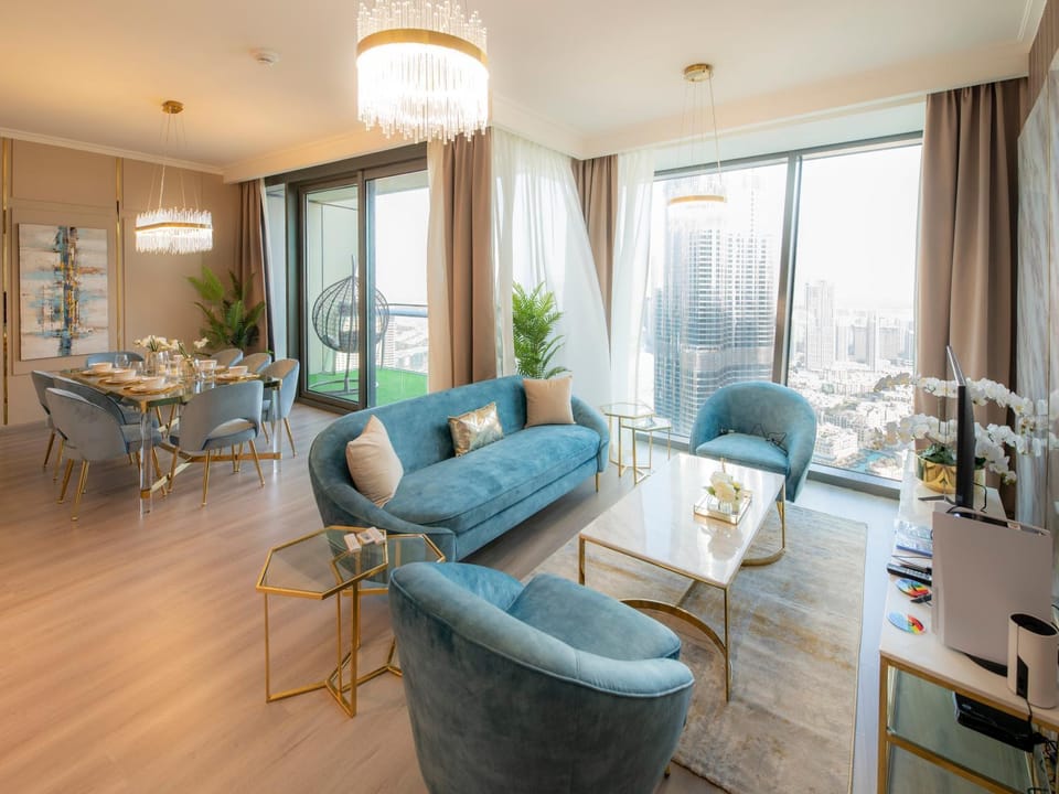 FIRST CLASS 3BR with full BURJ KHALIFA and FOUNTAIN VIEW Apartment in Dubai