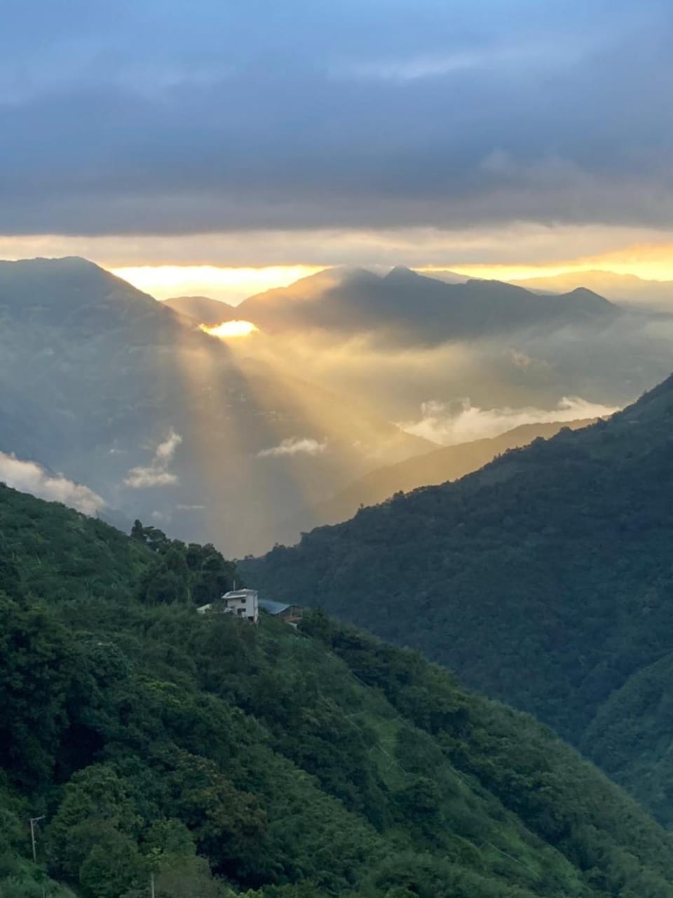 Natural landscape, Mountain view, Sunset