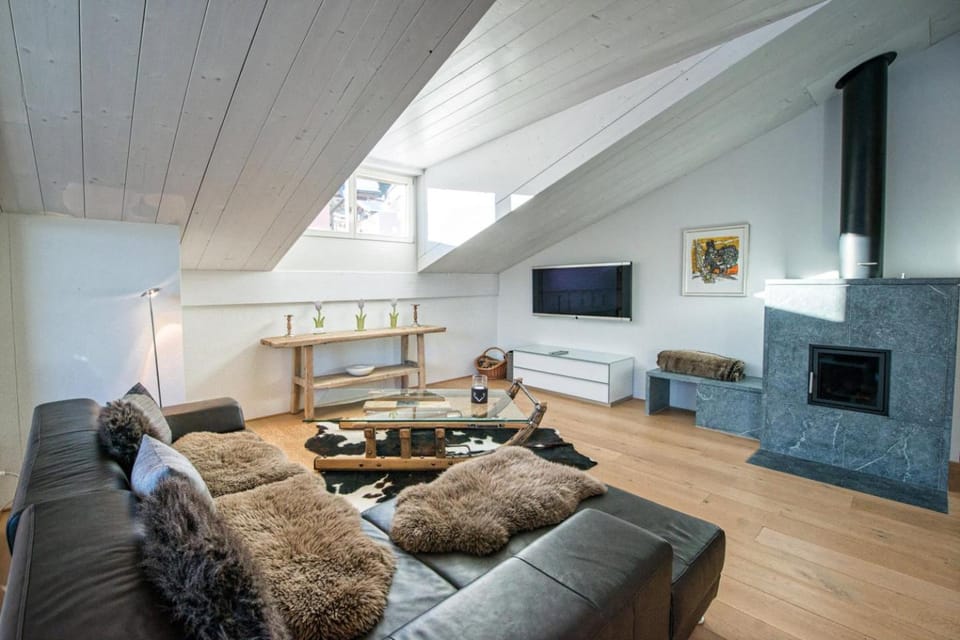 Living room, fireplace
