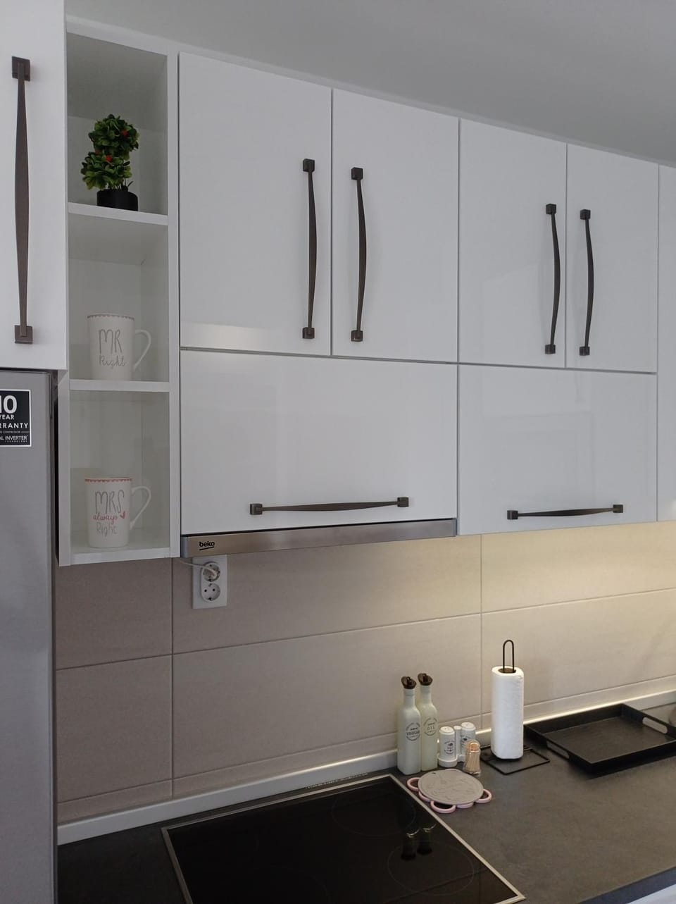 Kitchen or kitchenette, stove, kitchen