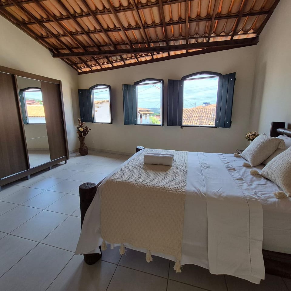 Bed, View (from property/room), Photo of the whole room, Bedroom, towels