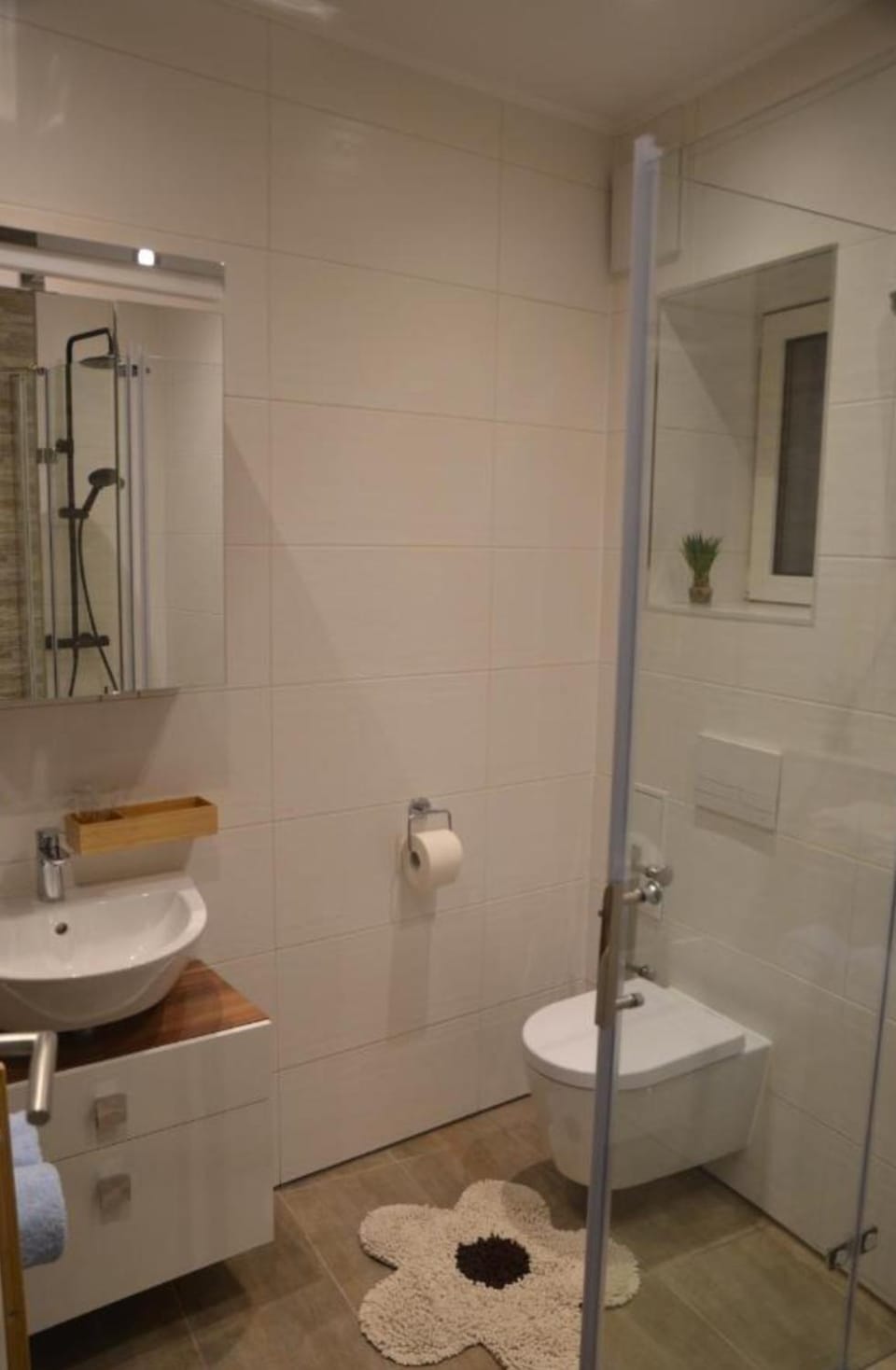 Shower, Toilet, towels