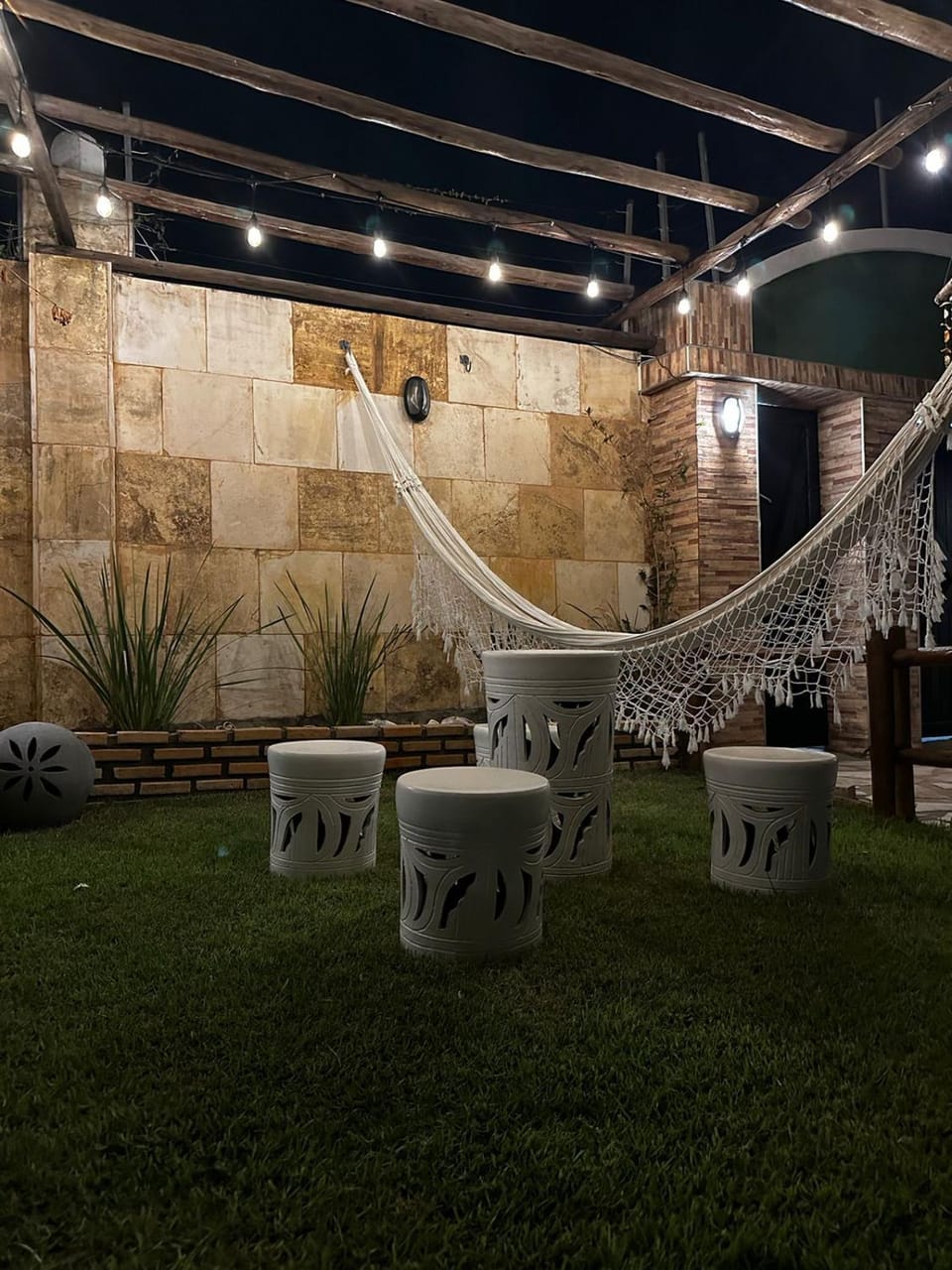 Night, Garden, Garden view