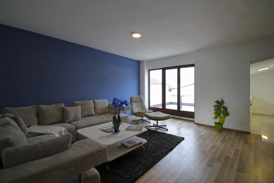 Blue apartment over Prizren roofs Apartment in Europe