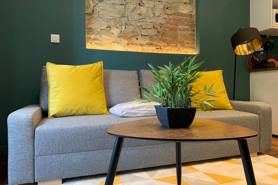 #CD L' Ainé Jean Jaurès Tramway A B and E T3 équipé Apartment in Grenoble