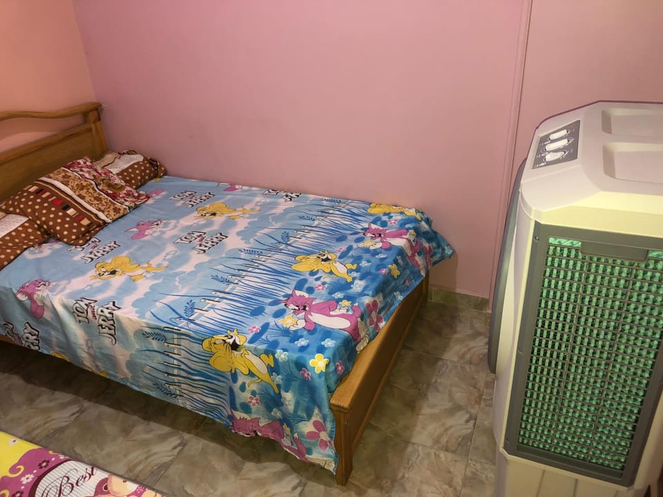 Bed, Photo of the whole room, Bedroom, air conditioner