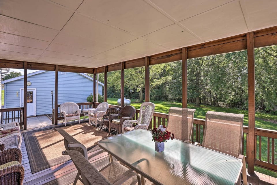 Charming Burdett Home with Grill, Gazebo + Yard House in Finger Lakes