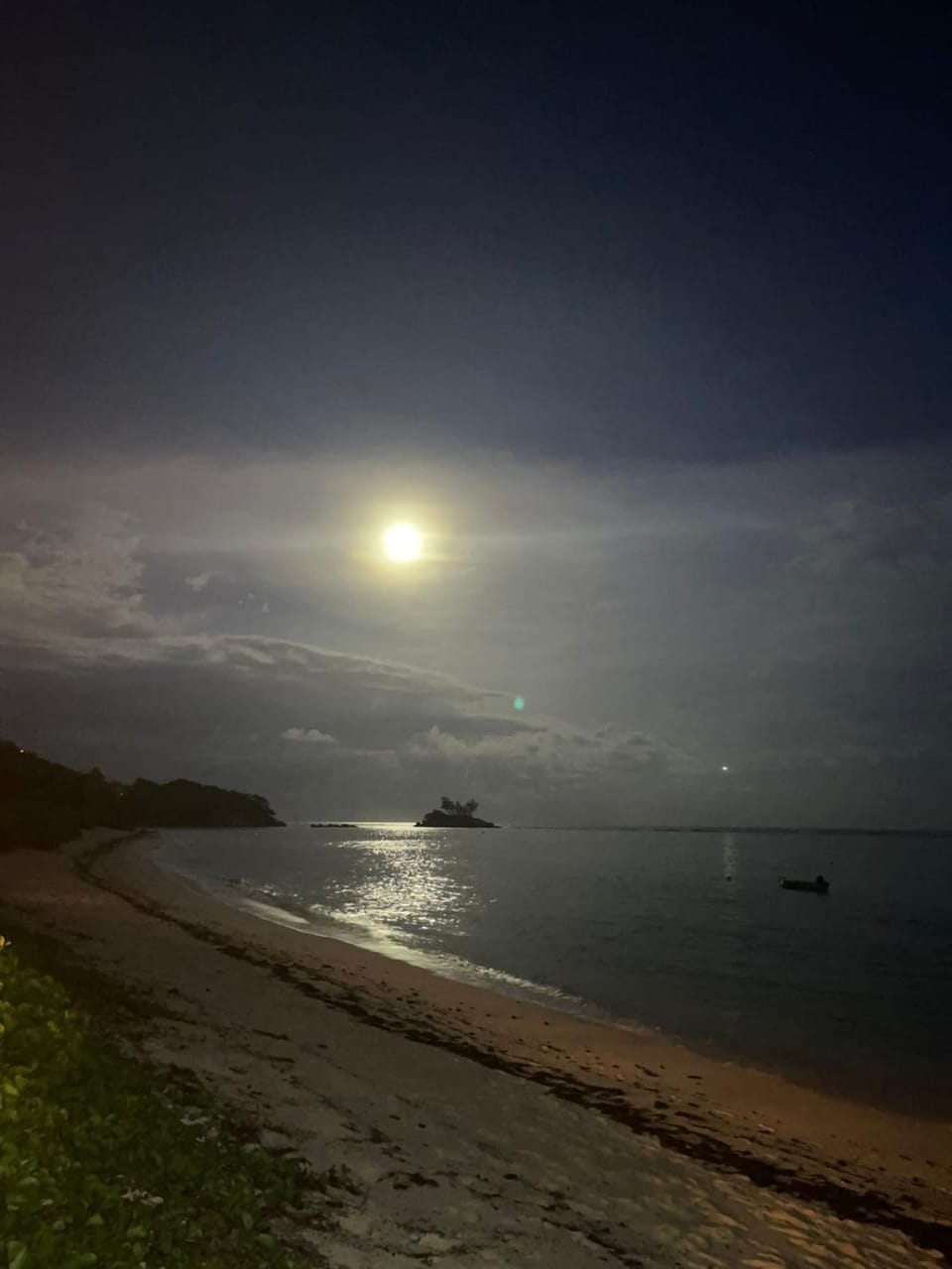 Night, Natural landscape, Beach, Sea view