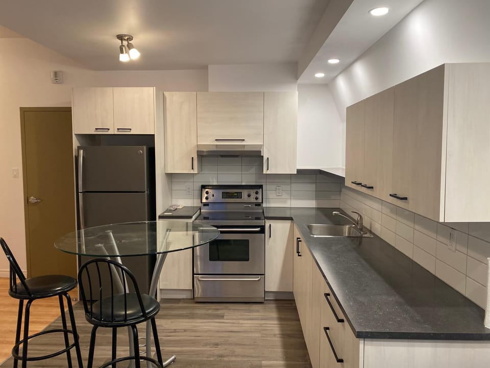 Kitchen or kitchenette, Dining area, oven, stove