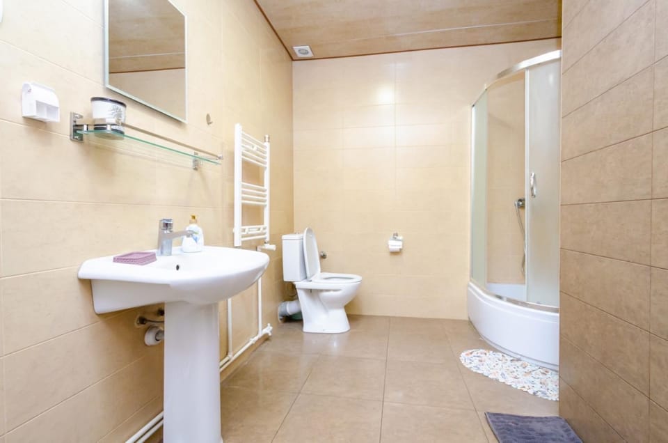 Shower, Toilet, towels