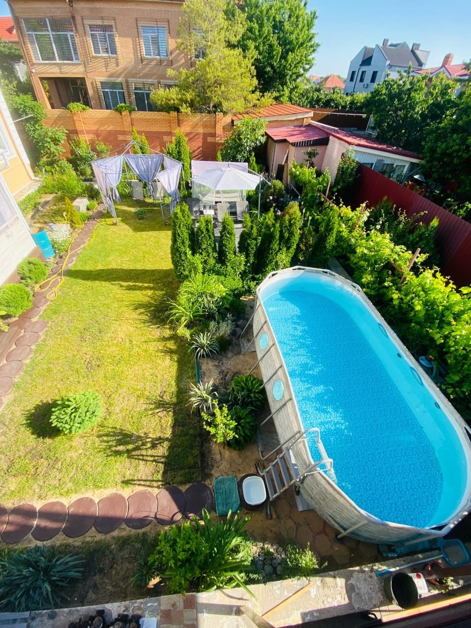 Property building, Day, Garden, Balcony/Terrace, Garden view, Pool view, Swimming pool, Open Air Bath, sunbed