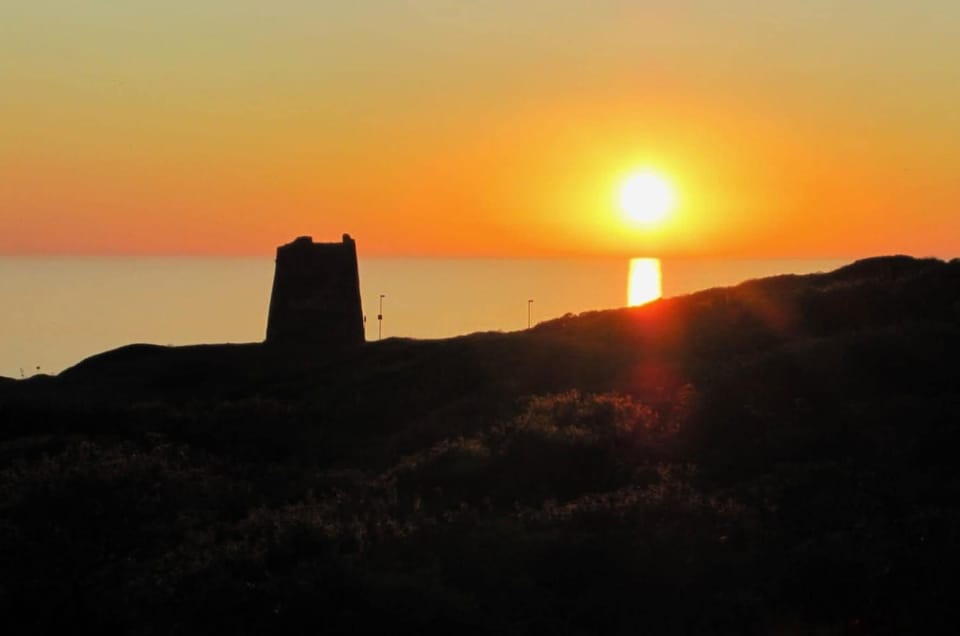 Nearby landmark, Sunset