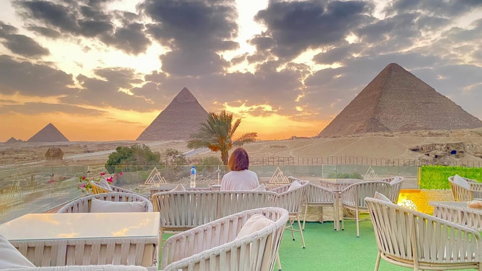 Patio, Nearby landmark, Day, Natural landscape, Sunset