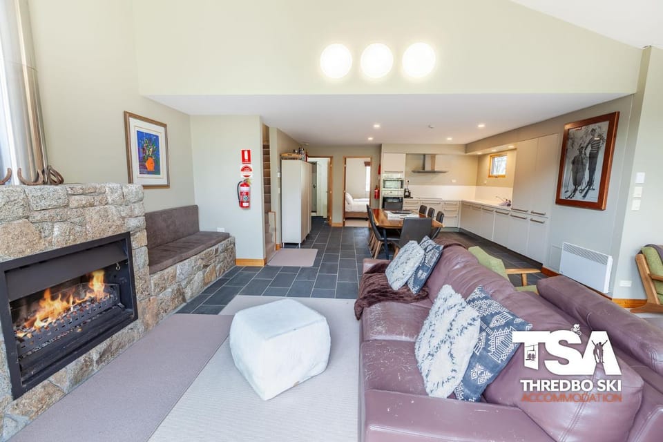 Living room, fireplace