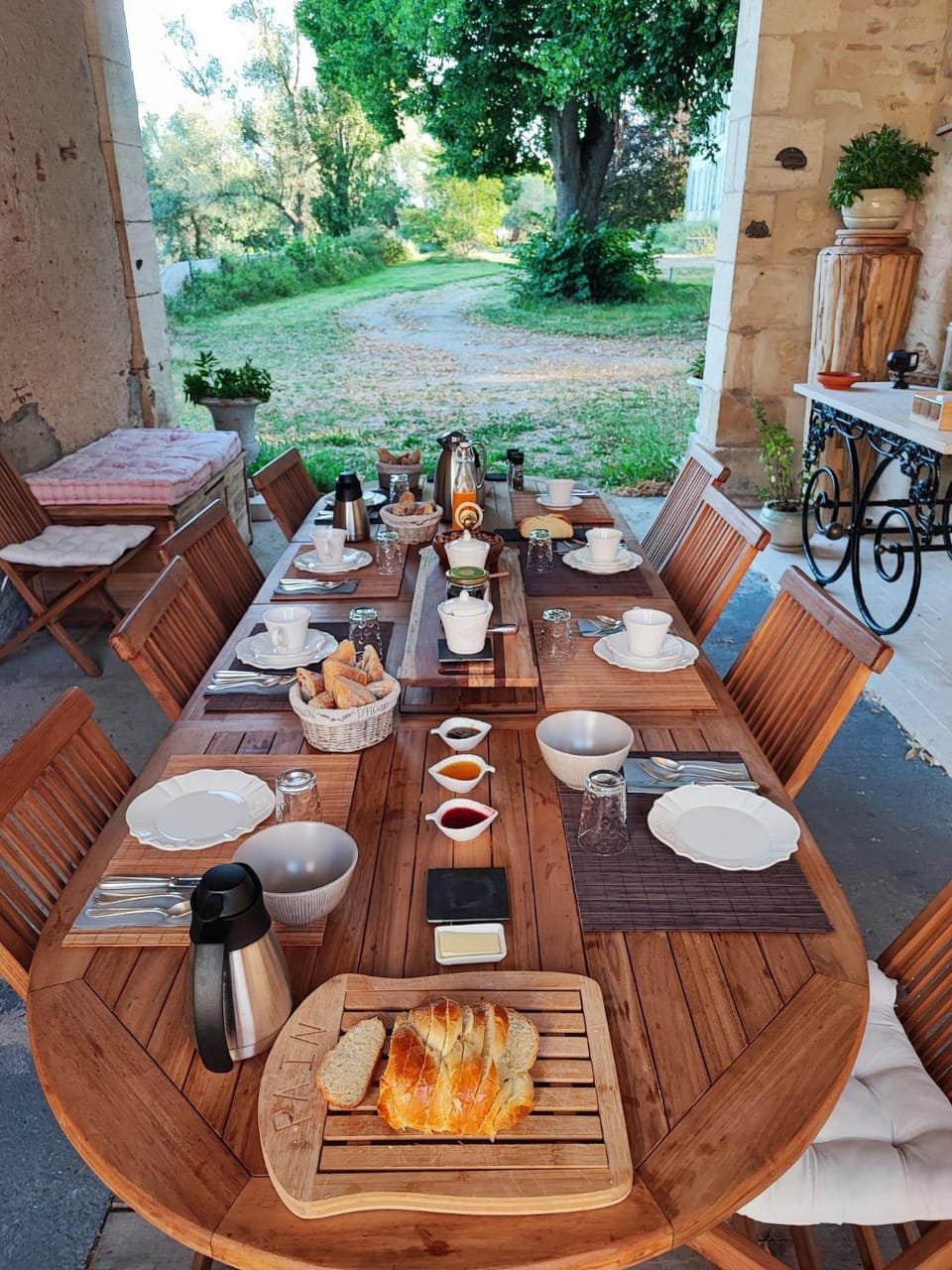 Patio, Food and drinks, Garden view, Breakfast