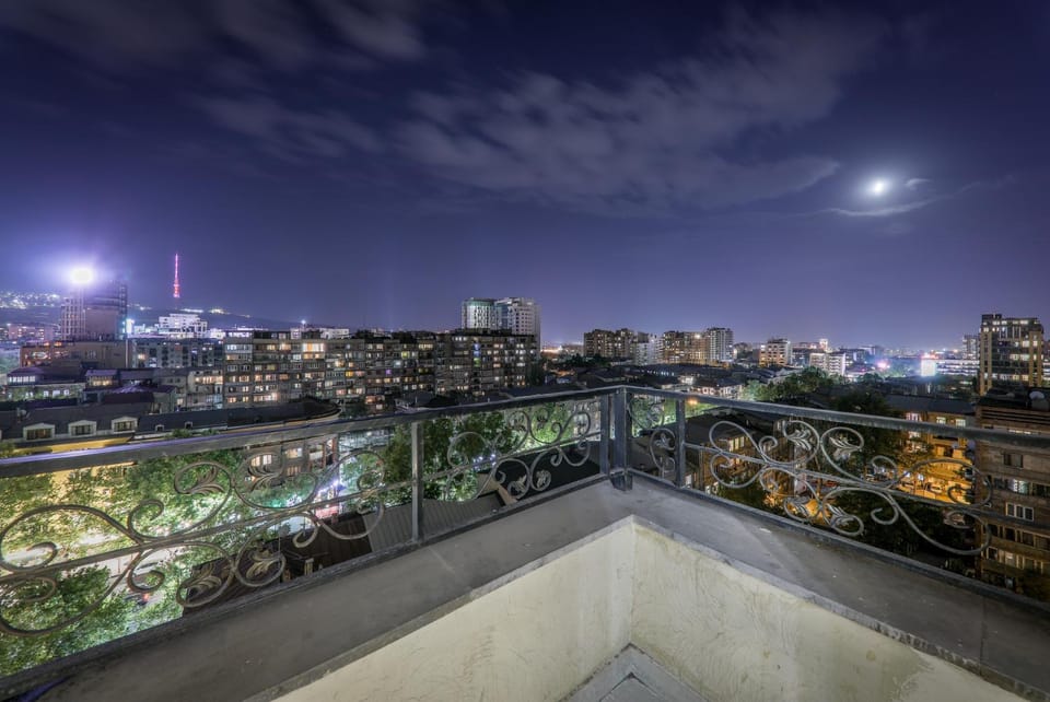 Night, View (from property/room), Balcony/Terrace, Other, City view