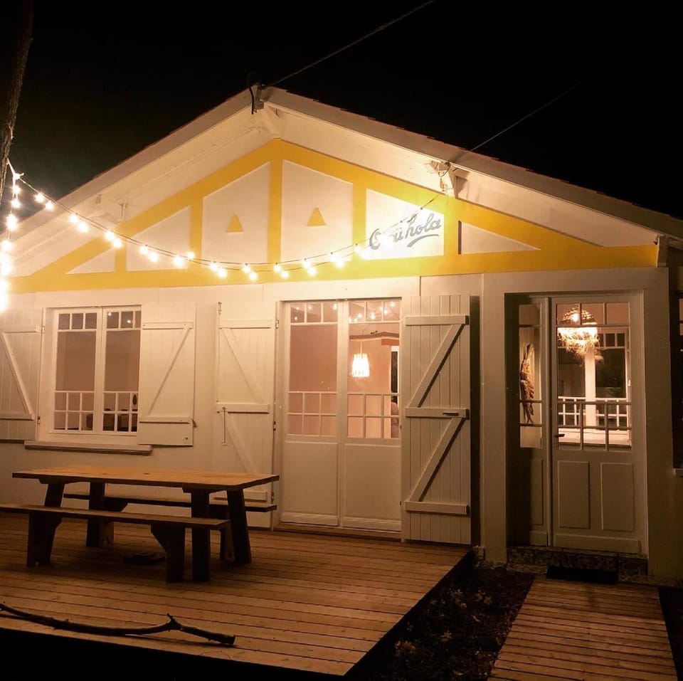 Property building, Patio, Night