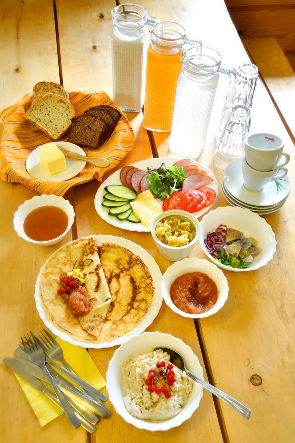 Buffet breakfast, Non alcoholic drinks
