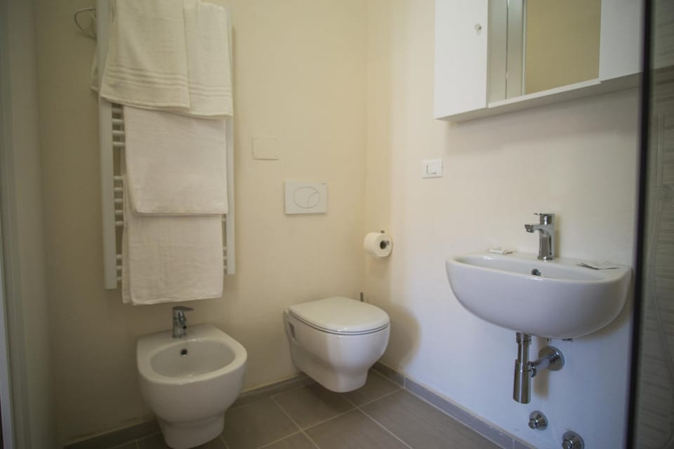 Shower, Toilet, Bathroom, bidet, towels
