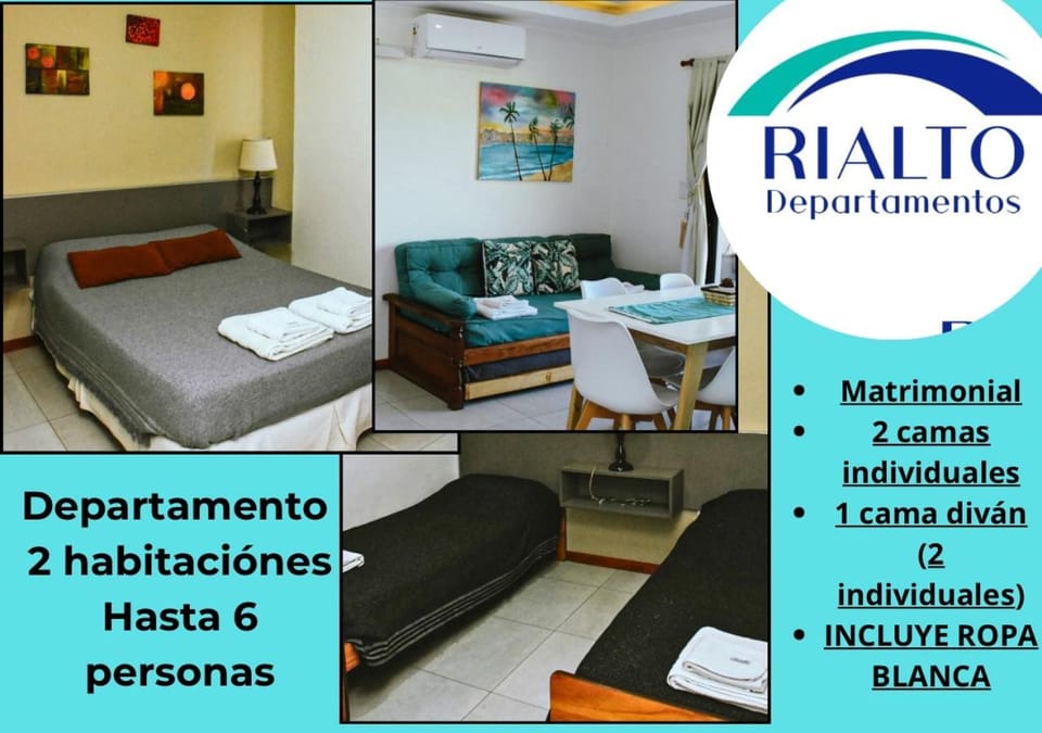 RIALTO dpto COCHERA Cubierta Asador individual Apartment in Villa Mercedes