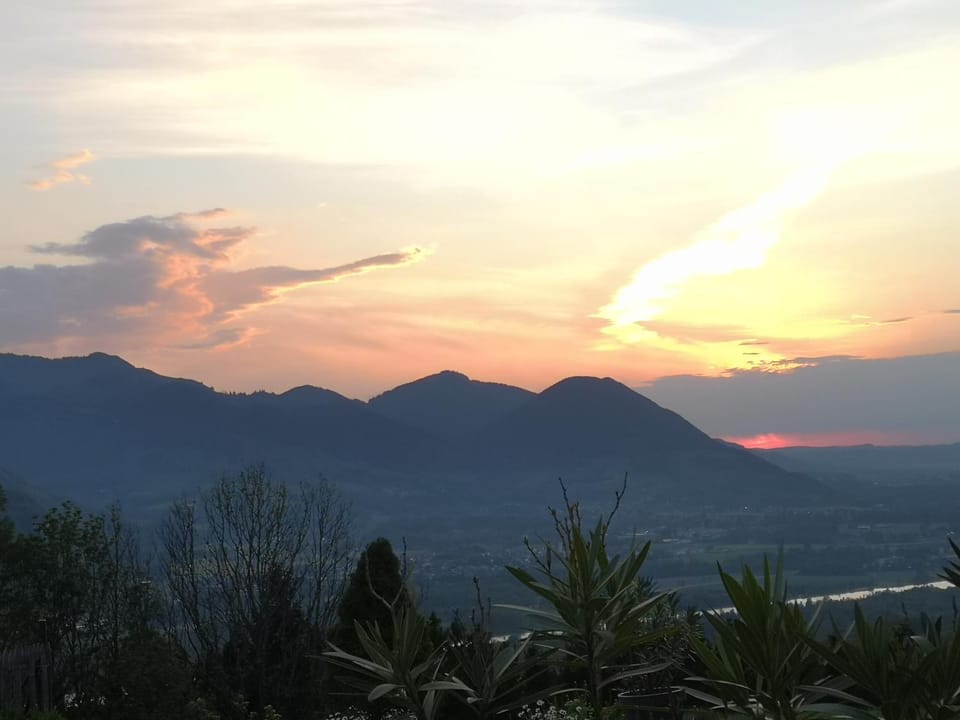 Natural landscape, Hiking, Mountain view, Sunset