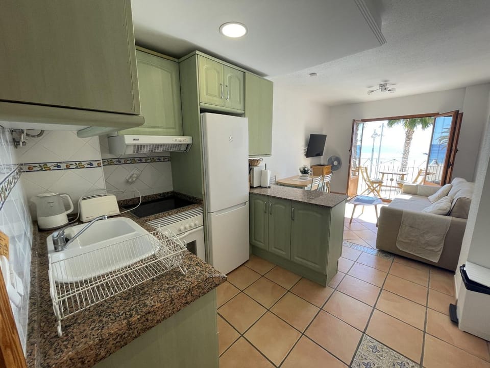 Living room, kitchen