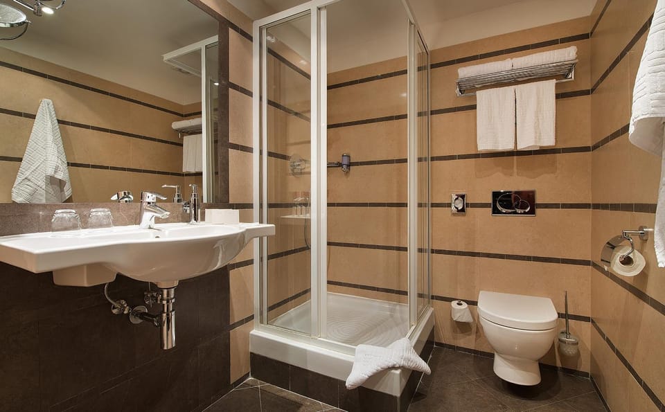 Shower, Toilet, Bathroom, towels