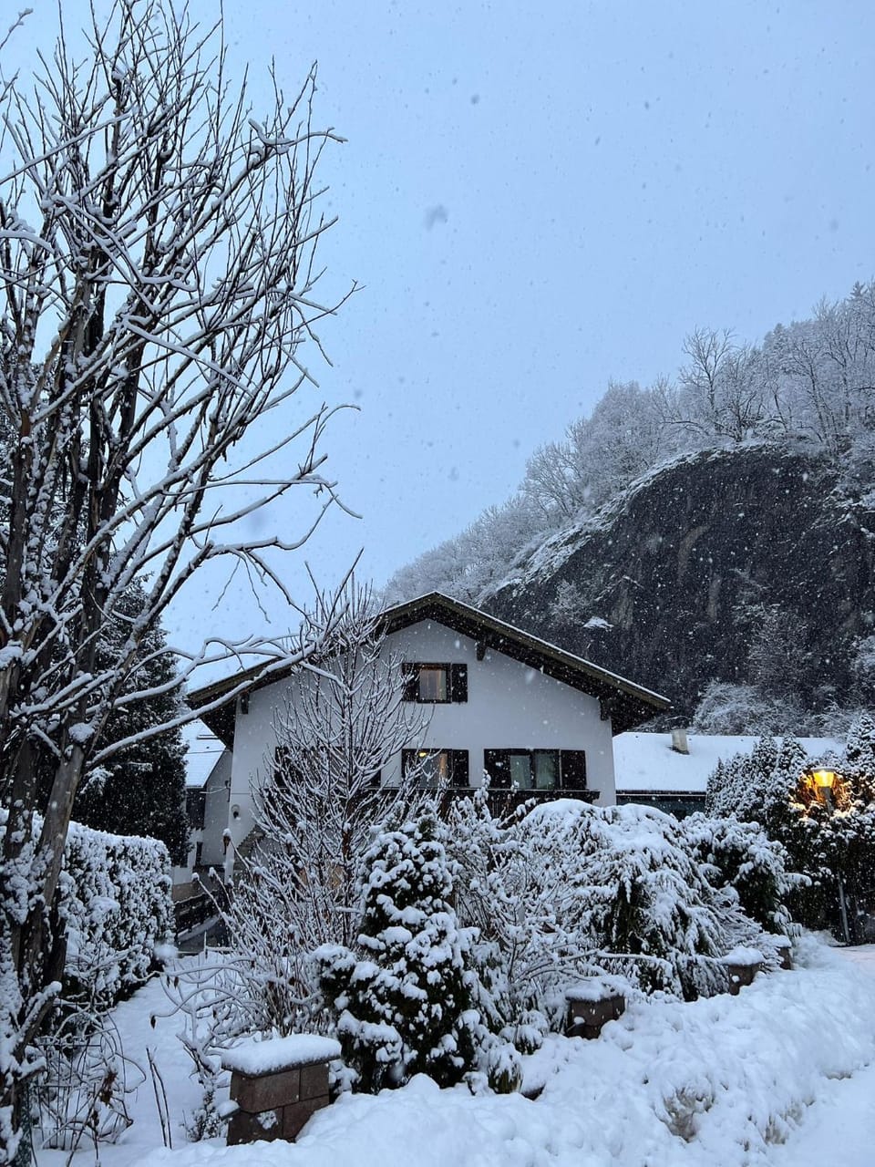Day, Natural landscape, Winter, Mountain view