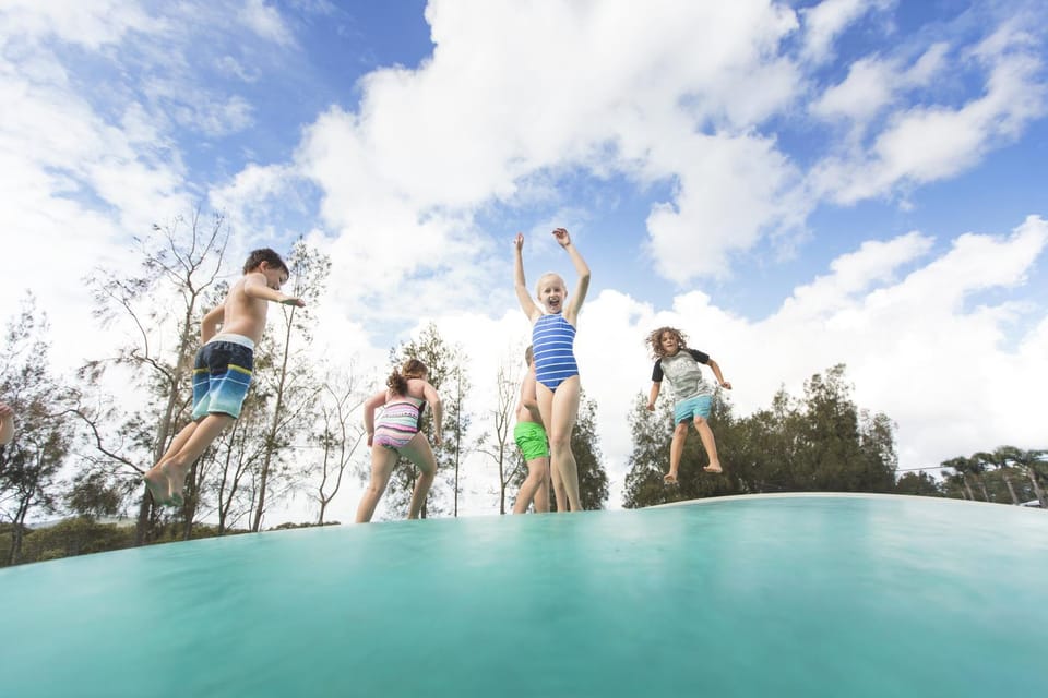 Children play ground, older children, Family